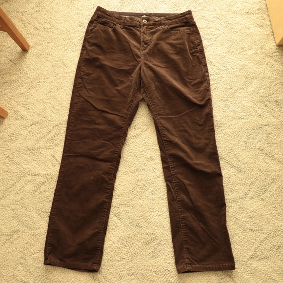 Corduroy Brown Pants - 34 Mens - Picture 1 of 8
